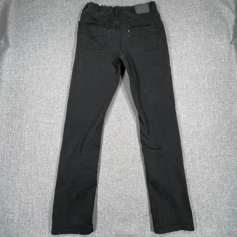 Levis 511 Slim Jeans Mens 30x32 (Fits as 30x31) Black Adjustable Stretch Waist